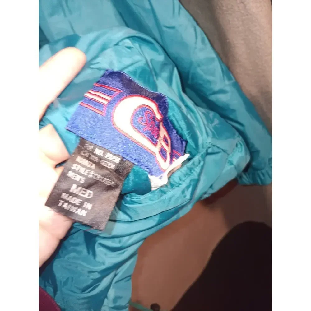 VTG CB Sports Medium Reversible Southwest Stripe Teal Windbreaker Pullover Ski